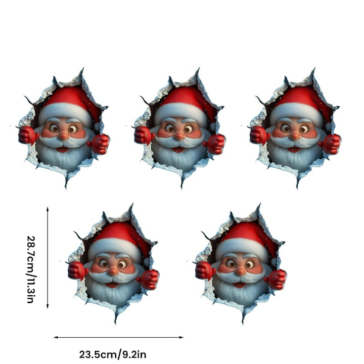 Kerstman Wandstickerset