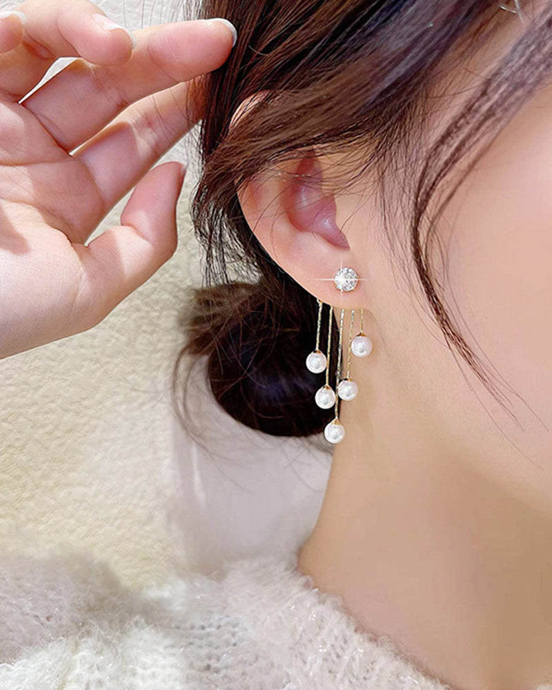 Kwast lange oorbellen