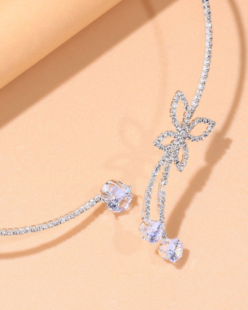 Effen Kleurige Vlinder Choker