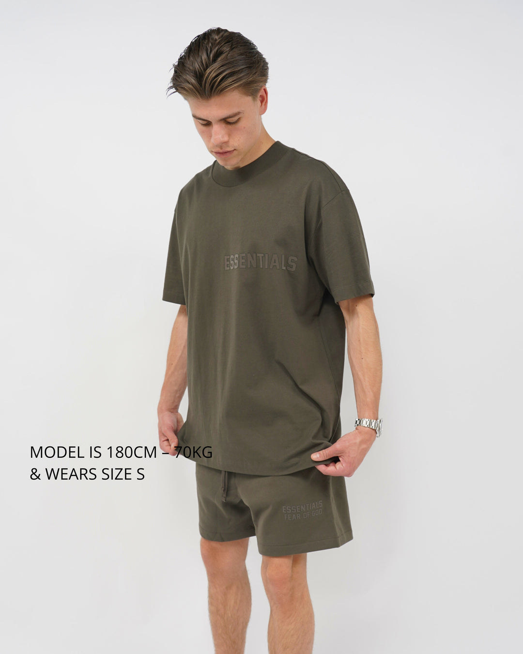 Fear of God Essentials Off Black Zomer Set