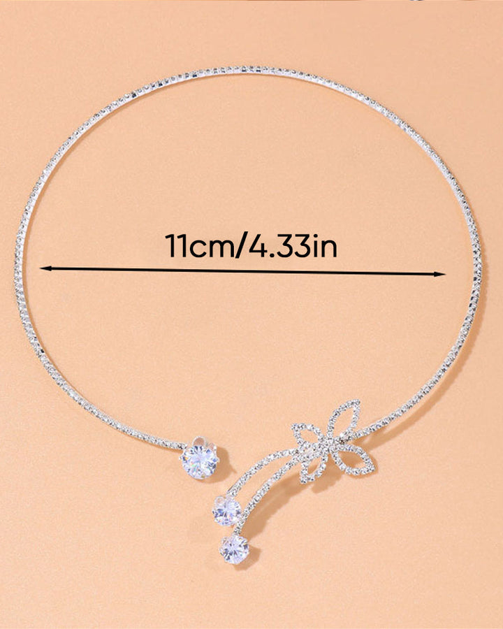 Effen Kleurige Vlinder Choker