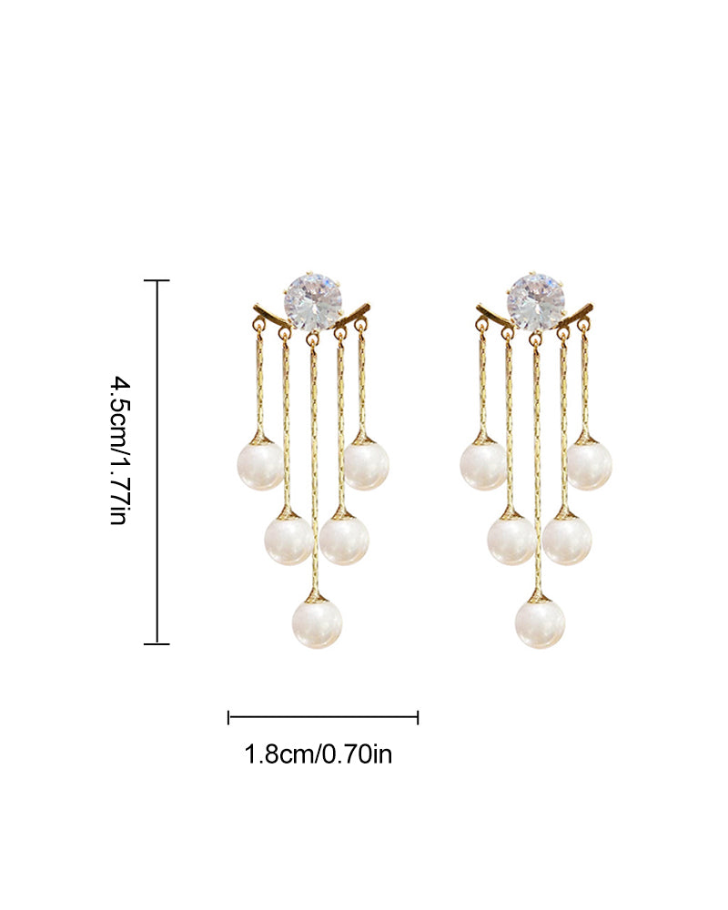 Kwast lange oorbellen