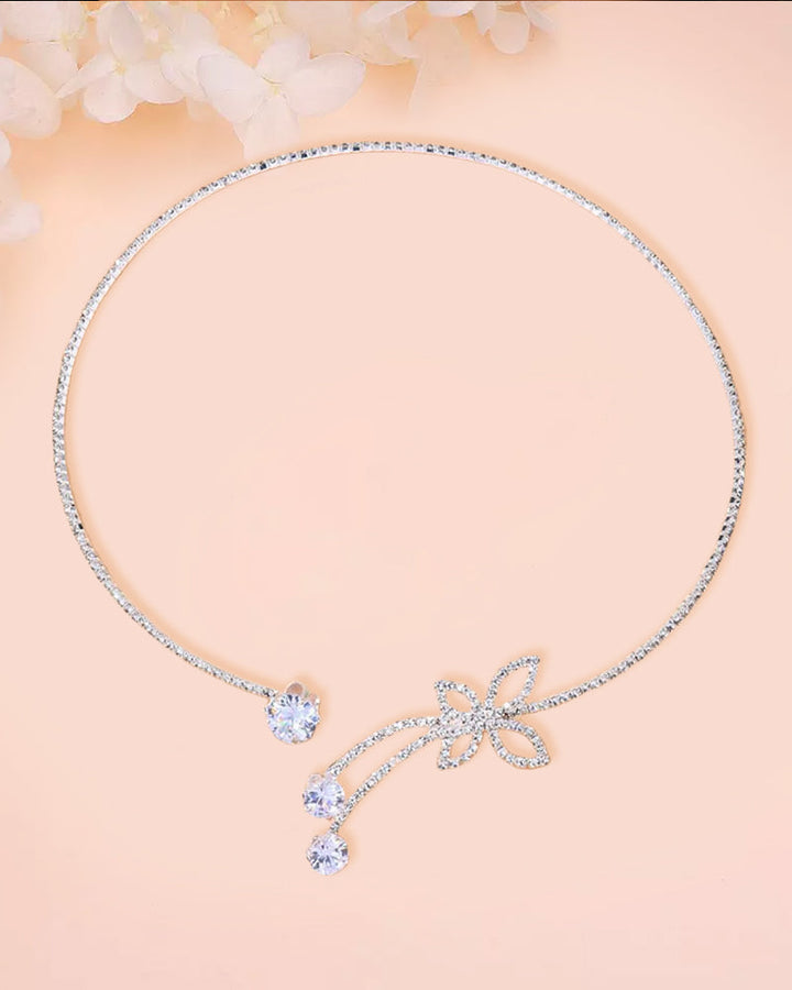 Effen Kleurige Vlinder Choker