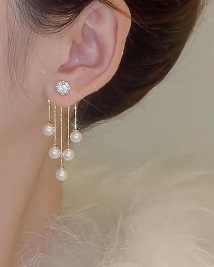 Kwast lange oorbellen