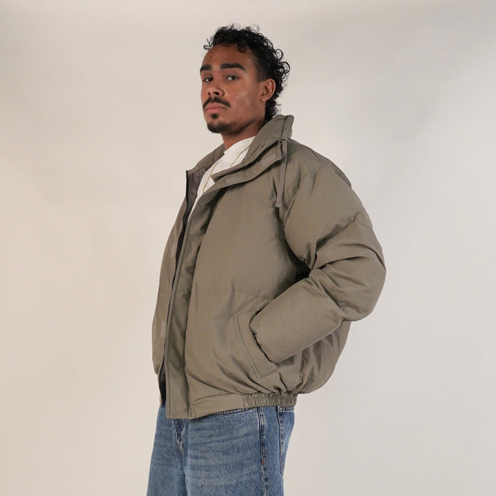 Fear of God Essentials FW20 Puffer Jacket Taupe