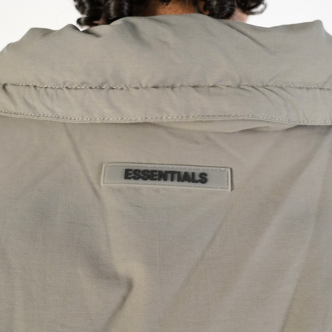 Fear of God Essentials FW20 Puffer Jacket Taupe