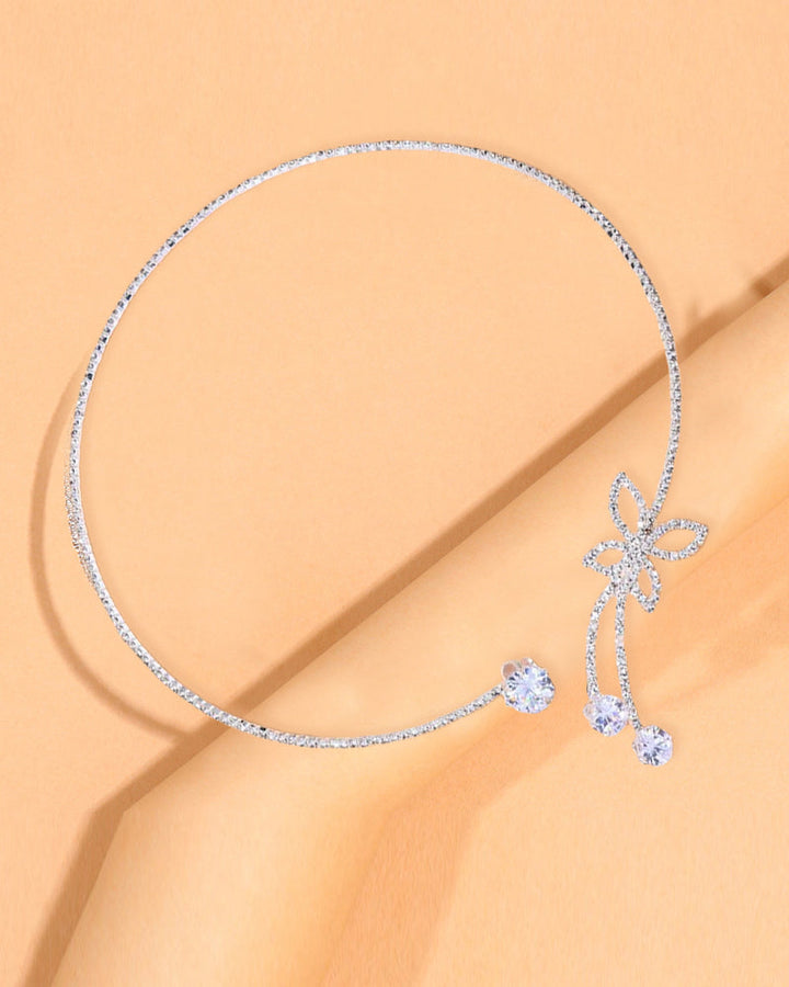 Effen Kleurige Vlinder Choker