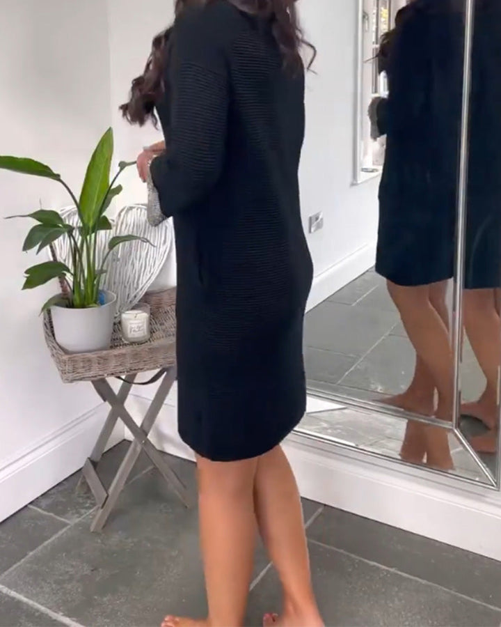 Elegante jurk met ronde hals