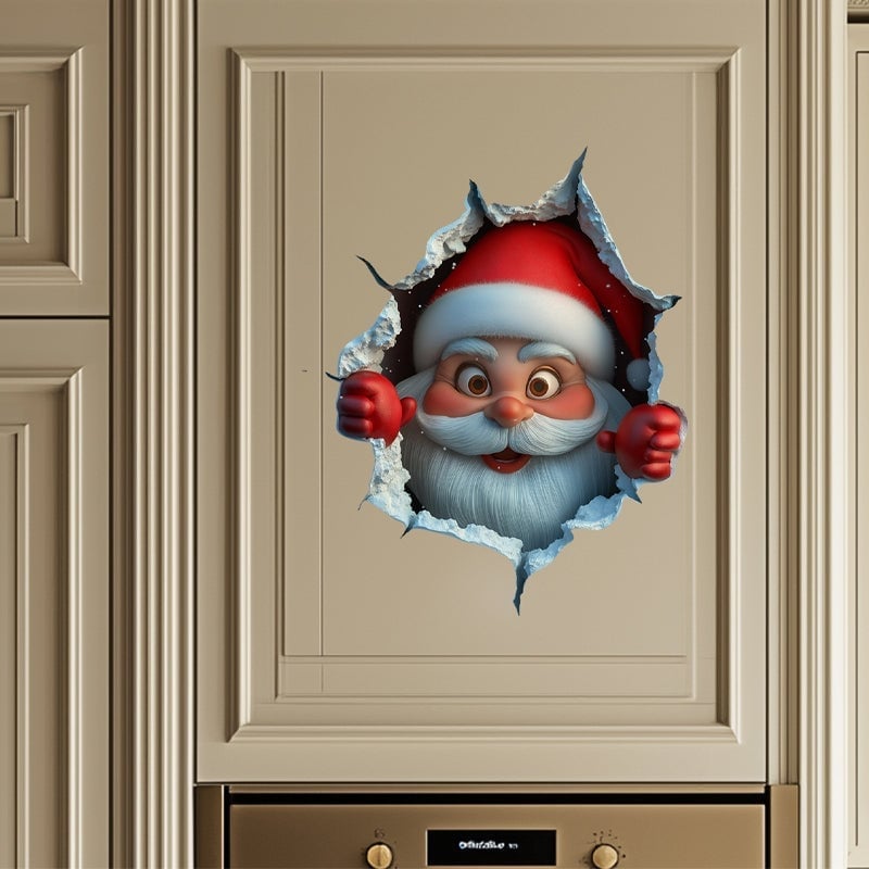 Kerstman Wandstickerset