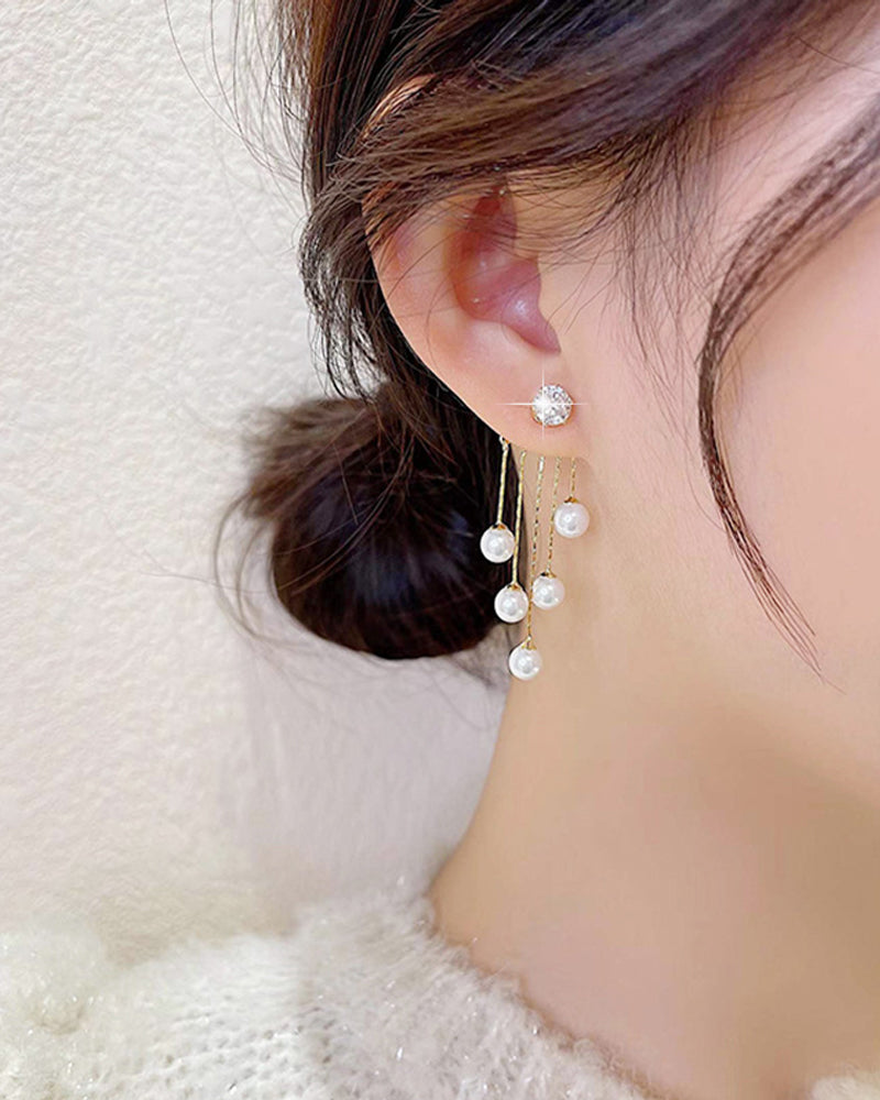 Kwast lange oorbellen