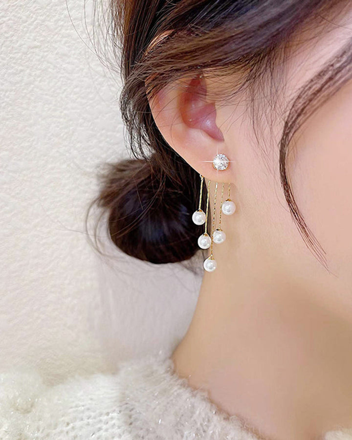 Kwast lange oorbellen