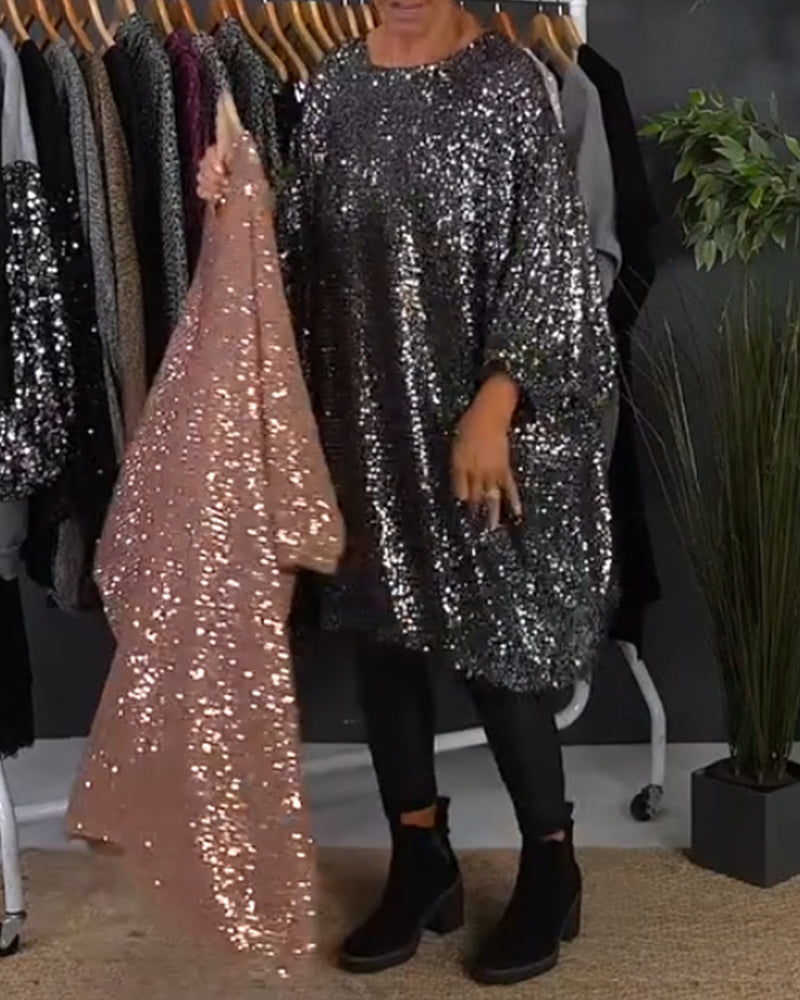 Zomerkleed met losse pailletten