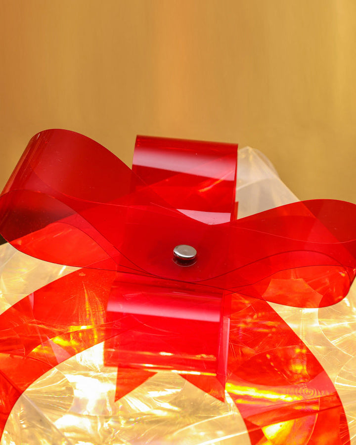 Kerstdecoratie in de Vorm van Verlichte Cadeauboxen