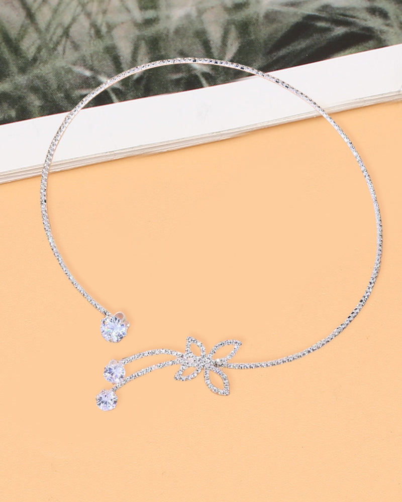 Effen Kleurige Vlinder Choker
