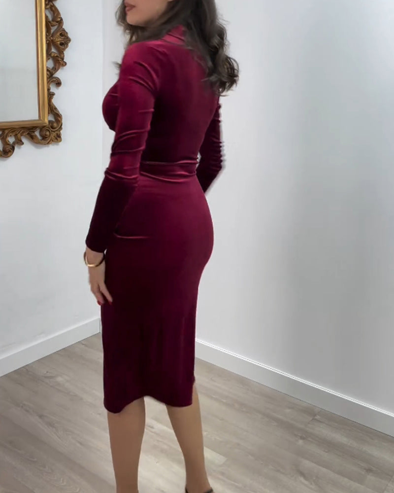 Casual jurk met abstracte patroonprint