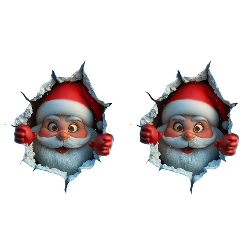 Kerstman Wandstickerset