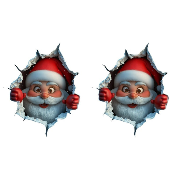 Kerstman Wandstickerset