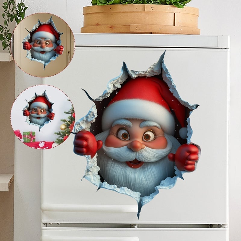 Kerstman Wandstickerset