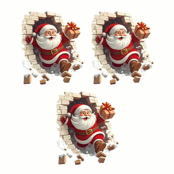 Kerstman Wandstickerset