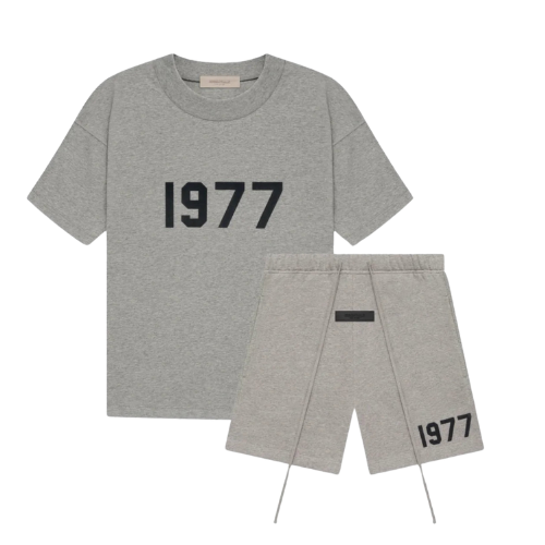 Fear of God Essentials 1977 Donker Havermout Zomer Set