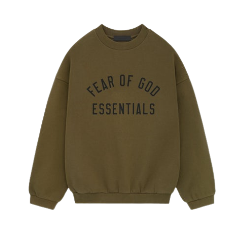 Fear of God Essentials FW24 Olijfgroene Trui