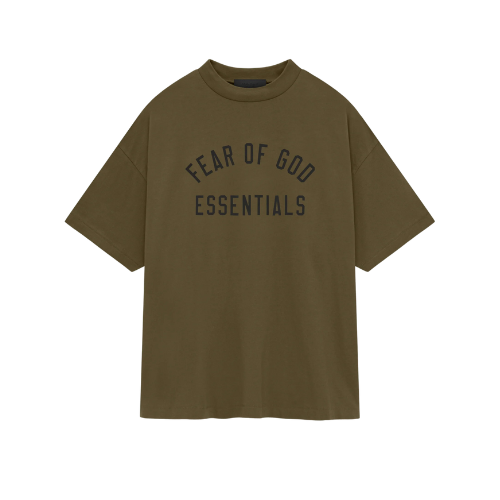 Fear of God Essentials FW24 Olijfgroene T-shirt