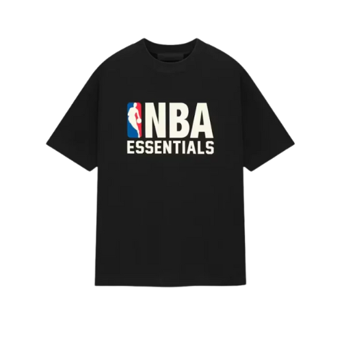Fear of God Essentials NBA Zwart Witte T-shirt