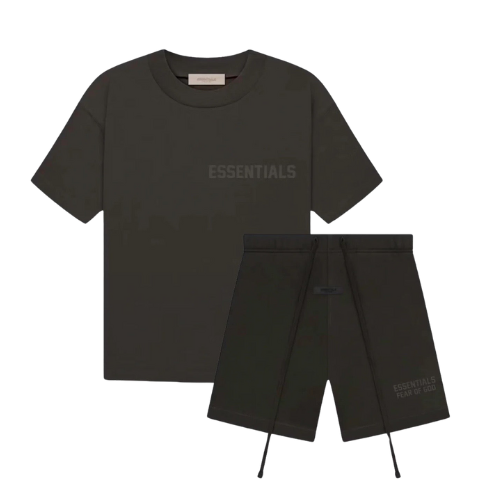 Fear of God Essentials Off Black Zomer Set