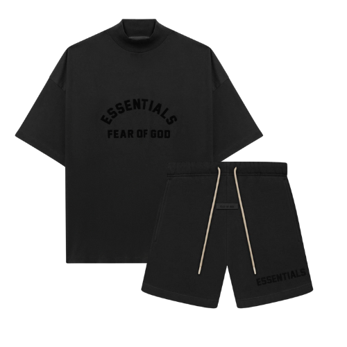 Fear of God Essentials SS23 Jet Black Zomer Set