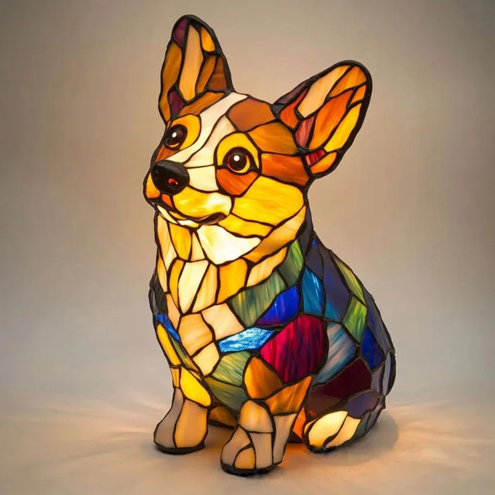Sadowski™ – Stralende Lamp met Corgi-thema