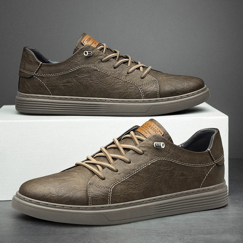 OXFORDS LEER TRAINERS