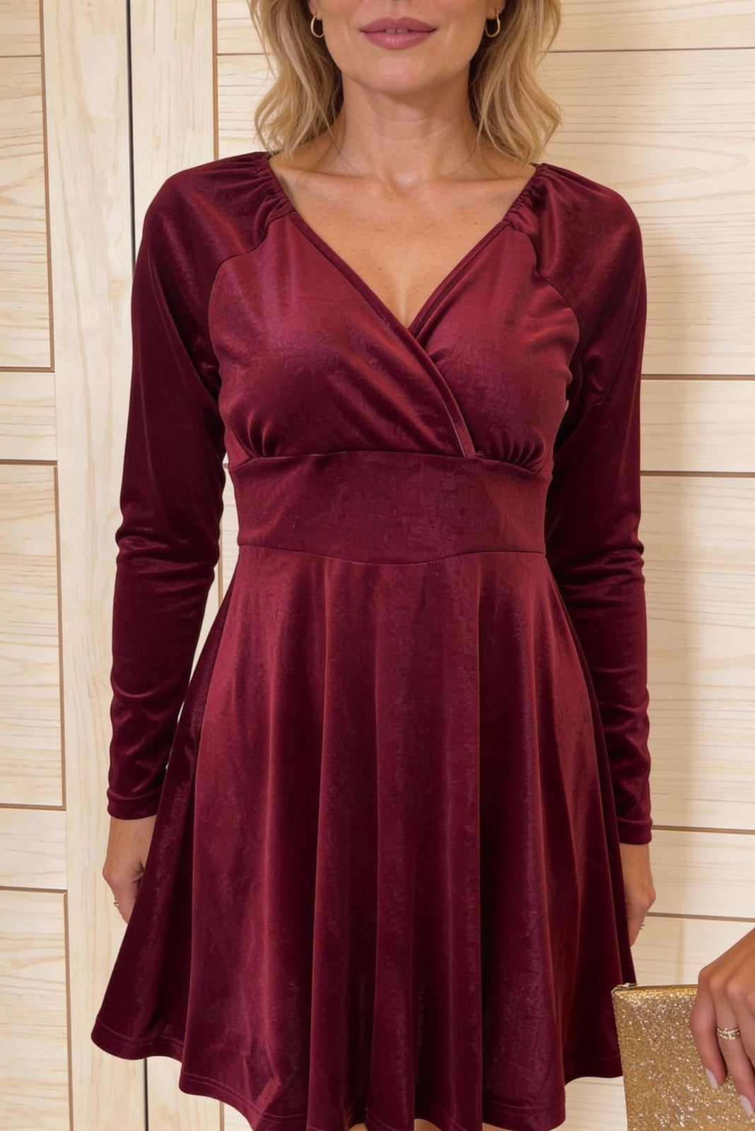 Lillia | Fluwelen Jurk – Middernachtelijke Elegantie