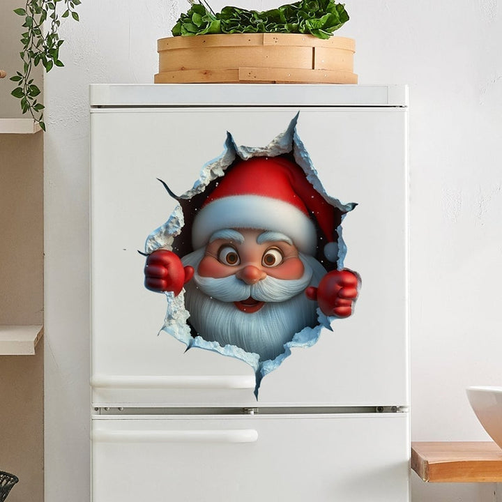 Kerstman Wandstickerset