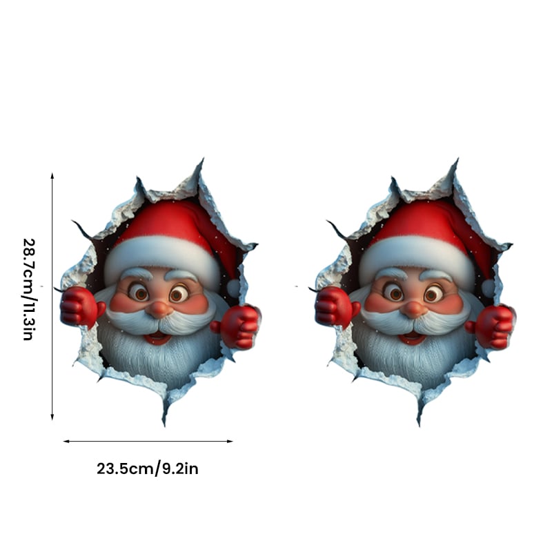 Kerstman Wandstickerset